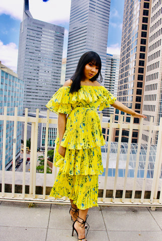 Spring In The City Ruffle Dress